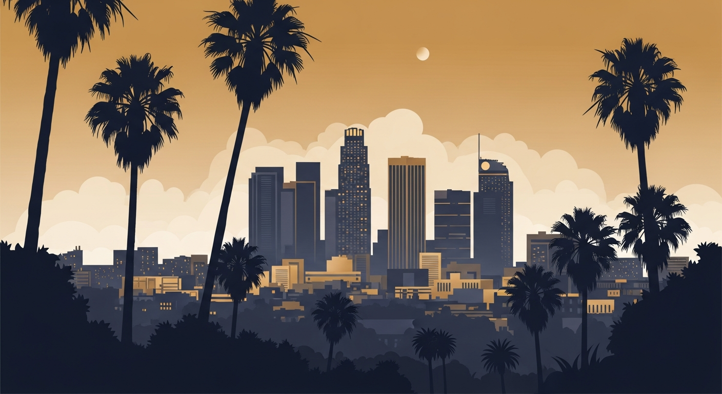 Los Angeles skyline, Gracie Johnson Law serves immigration clients across South Los Angeles